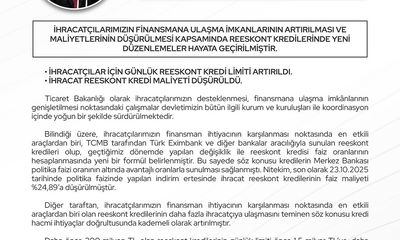Ticaret Bakanı Ömer Bolat'tan İhracatçılara Finansal Destek: Reeskont Kredilerinde Yeni Düzenleme