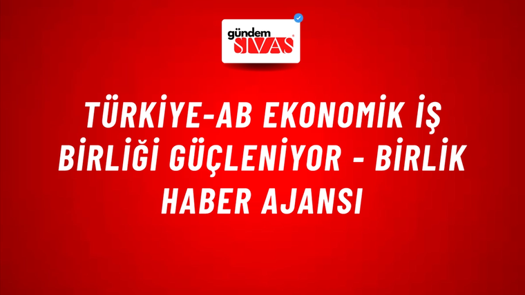 Türkiye-AB ekonomik iş birliği güçleniyor - Birlik Haber Ajansı