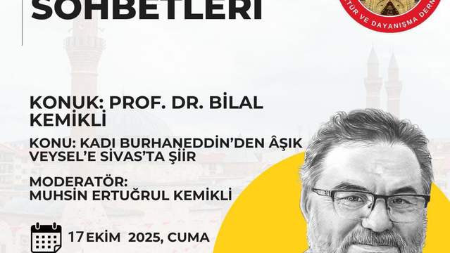 BURSİVDER'den Şiir Dolu Bir Gece: "Kadı Burhaneddin'den Âşık Veysel'e Sivas'ta Şiir"