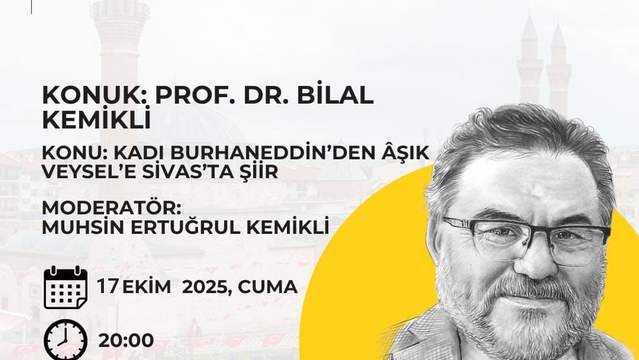 BURSİVDER'den Şiir Dolu Bir Gece: "Kadı Burhaneddin'den Âşık Veysel'e Sivas'ta Şiir"