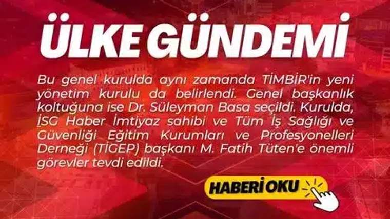 Bir metin üzerinde "ÜLKE GÜNDEMİ" yazısı ve altında genel kurul bilgileri yer alıyor.