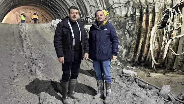 Milletvekili Avcı Kilimli-Muslu, Muslu-Filyos arası tünel çalışmalarını yerinde inceledi - Birlik Haber Ajansı