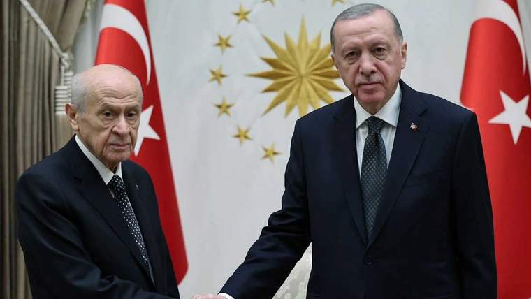 Cumhurbaşkanı Erdoğan, MHP lideri Devlet Bahçeli'yi kabul etti