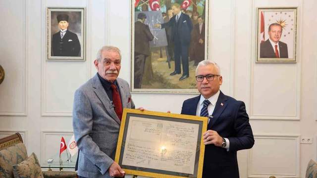 110 yıllık haberleşme vesikası Sivaslı yüzbaşının torununa ulaştı