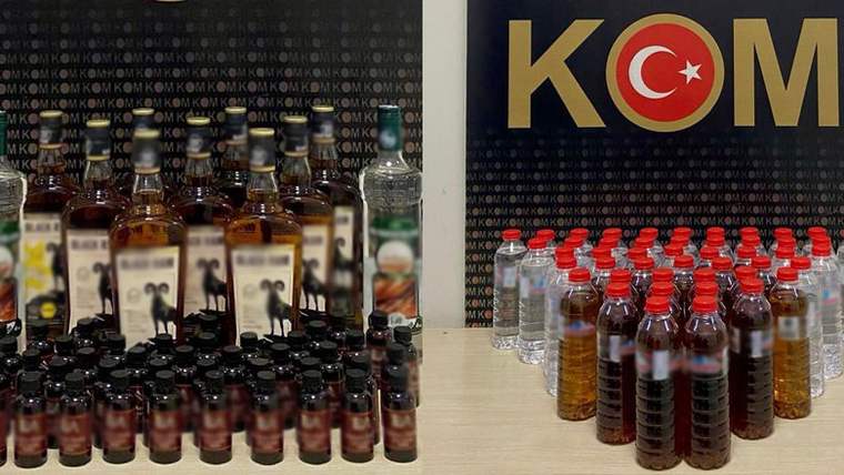 Kars'ta gümrük kaçağı alkollü içki ele geçirildi - Birlik Haber Ajansı
