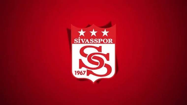 Sivasspor'un logosu, kırmızı arka planda beyaz renkte görünüyor.