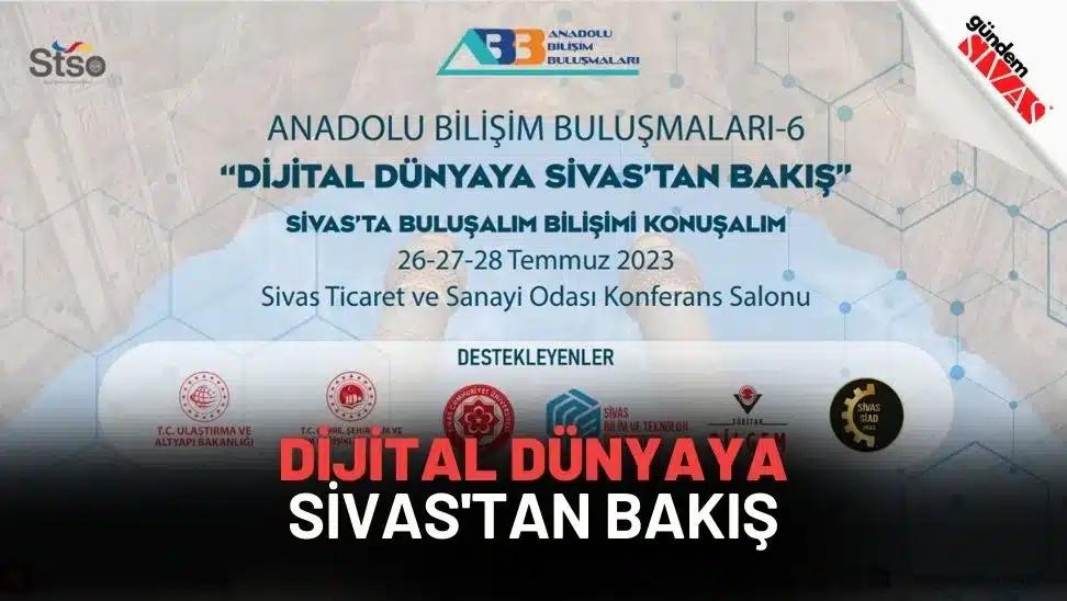Sivas Ticaret ve Sanayi Odası Konferans Salonu'nda düzenlenen etkinlik afişi.
