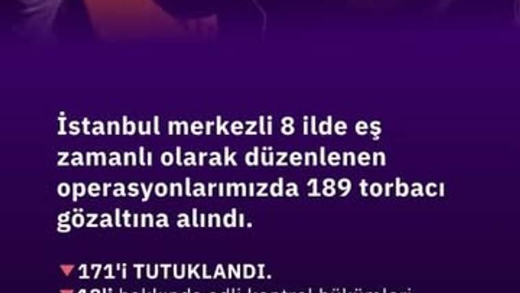 Uyuşturucuya Büyük Darbe: 8 İlde 189 Torbacı Yakalandı