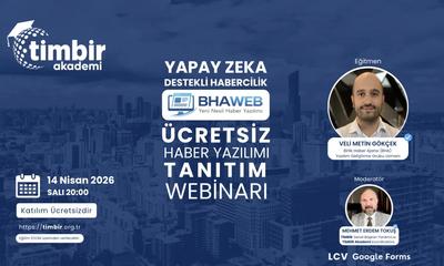 TİMBİR’den ücretsiz haber yazılımı: BHAweb Webinarı 14 Nisan’da