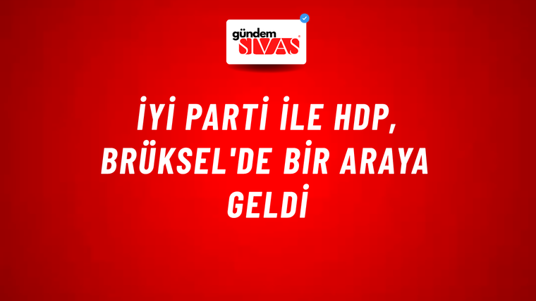 İYİ Parti ile HDP, Brüksel'de bir araya geldi