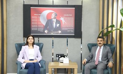 Kangal Kaymakamı Büyükuçar, Sivas Milli Eğitim Müdürü Erdoğan'ı Ziyaret Etti