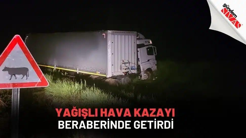 Yağışlı Hava Kazayı Beraberinde Getirdi