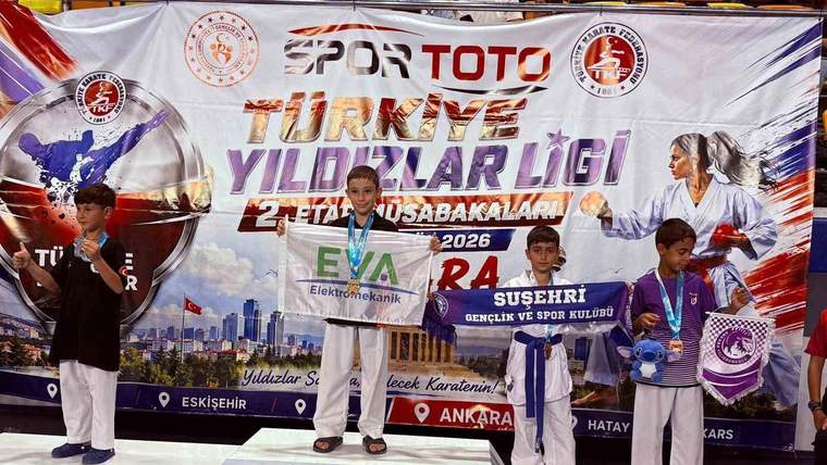 Sivas ekibinin Ankara’daki karate bilançosu: 6 madalya