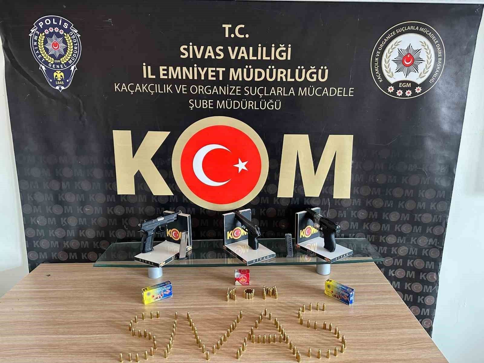 "2 şüpheli ise tutuklandı" dört ildeki silah operasyonunda