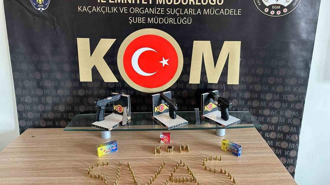 "2 şüpheli ise tutuklandı" dört ildeki silah operasyonunda
