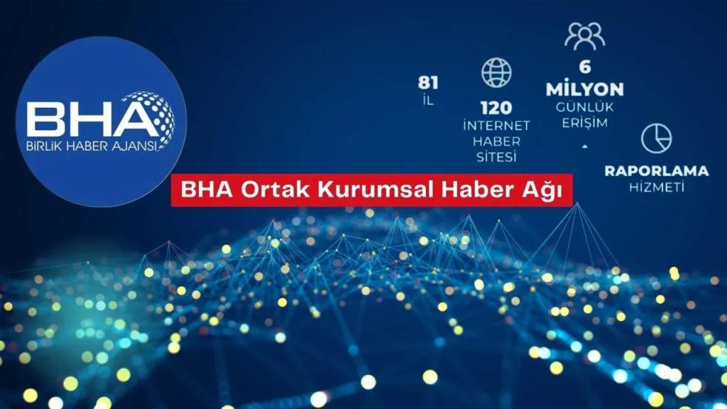 Mavi arka planda, BHA logosu ve altında "BHA Ortak Kurumsal Haber Ağı" yazısı yer alıyor.
