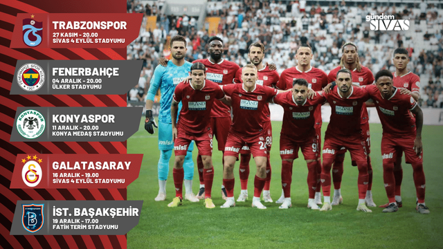 Sivasspor'u Bekleyen Zorlu Fikstür