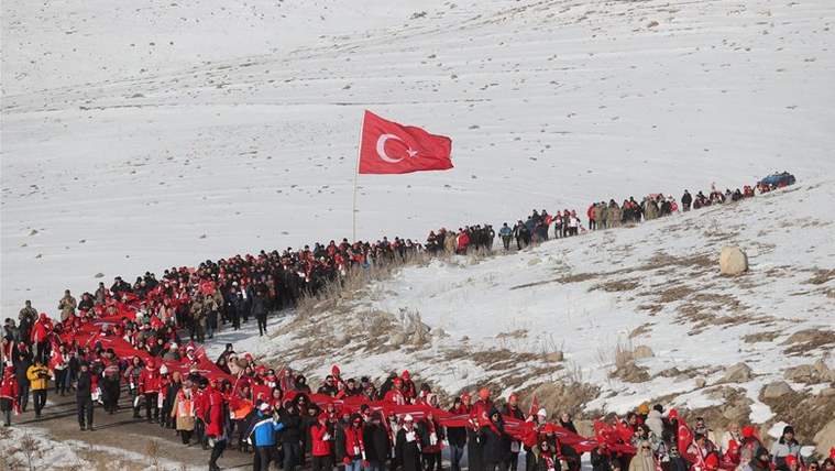 Türkiye Sarıkamış'ta Şehitler İçin Yürüdü - Birlik Haber Ajansı