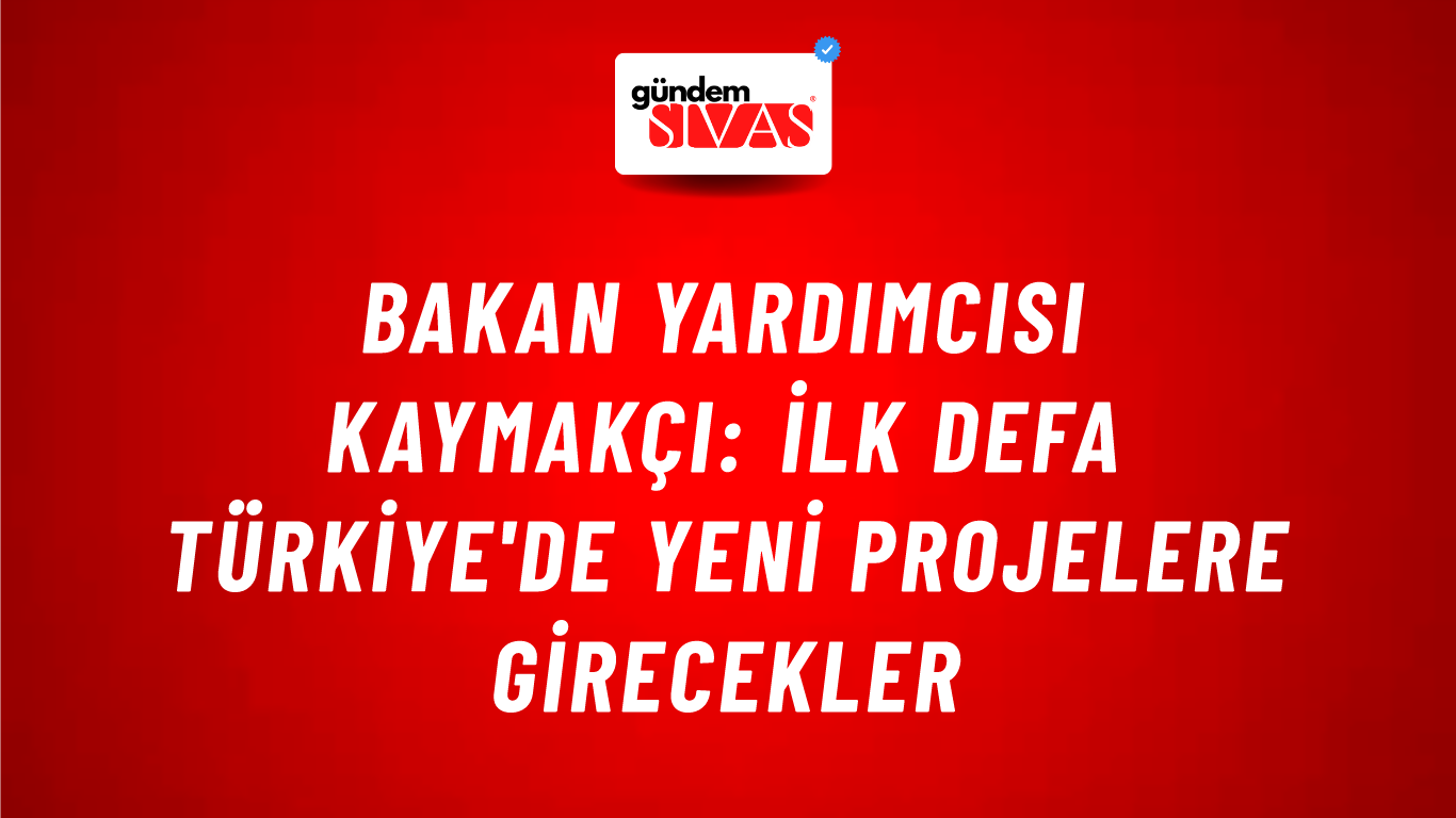 Bakan Yardımcısı Kaymakçı: İlk defa Türkiye'de yeni projelere girecekler