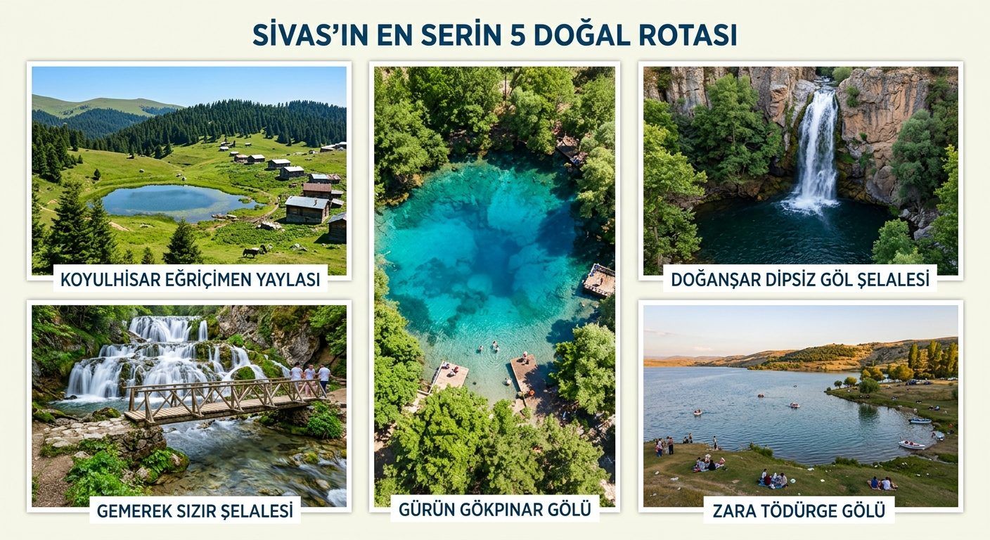 Sivas’ın En Serin 5 İlçesi: Ağustos'ta Kaçılacak Doğal Rotalar