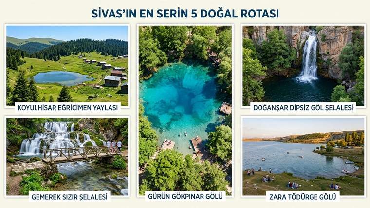 Sivas’ın En Serin 5 İlçesi: Ağustos'ta Kaçılacak Doğal Rotalar