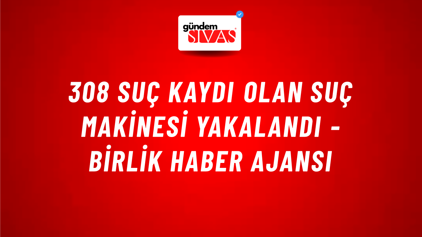 308 Suç Kaydı Olan Suç Makinesi Yakalandı - Birlik Haber Ajansı