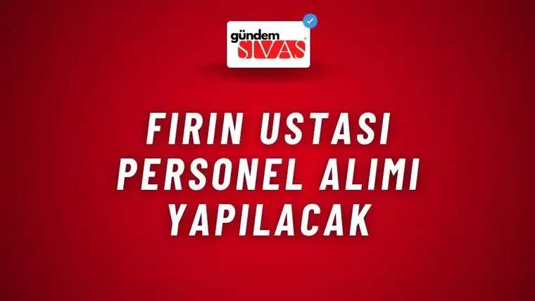 Kırmızı zemin üzerinde üstte Gündem Sivas logosu, ortada beyaz harflerle duyuru metni yer alıyor.