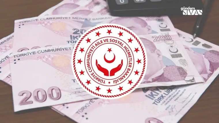 Türk lirası banknotları üzerinde, Türkiye Cumhuriyeti Aile ve Sosyal Hizmetler Bakanlığı logosu bulunuyor.