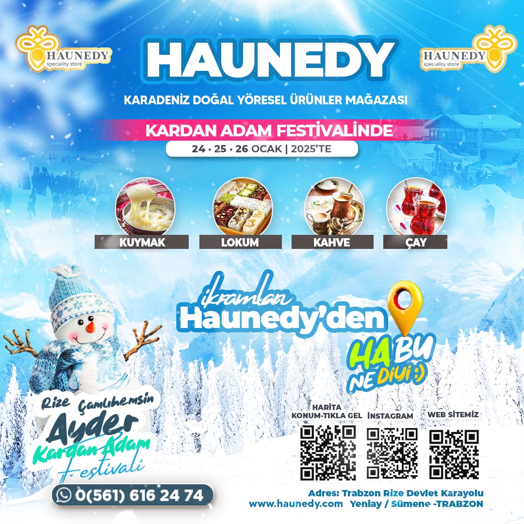 Ayder Kardan Adam Festivali’nde ikramlar Haunedy’den - Birlik Haber Ajansı