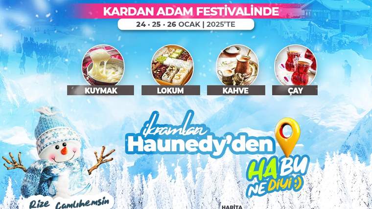 Ayder Kardan Adam Festivali’nde ikramlar Haunedy’den - Birlik Haber Ajansı