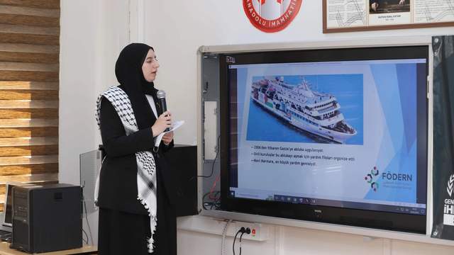 Sivas’taki Filistinli Öğrencilerden Anlamlı Anlatım: İşgali ve Zulmü Lise Öğrencilerine Aktardılar
