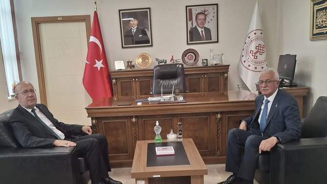 Kangal Belediye Başkanı Öztürk, Sivas İl Kültür ve Turizm Müdürlüğü'nü Ziyaret Etti