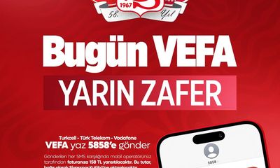 Bugün Vefa Yarın Zafer! Sivasspor’a Destek Zamanı