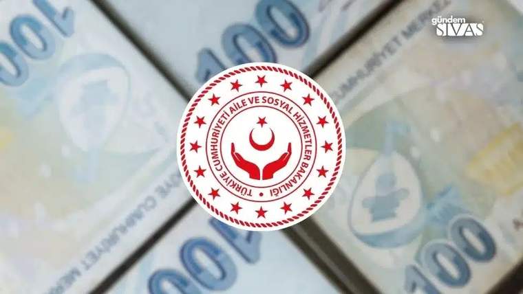 Türk lirası banknotları üzerinde Aile ve Sosyal Hizmetler Bakanlığına ait dairesel logo bulunuyor.