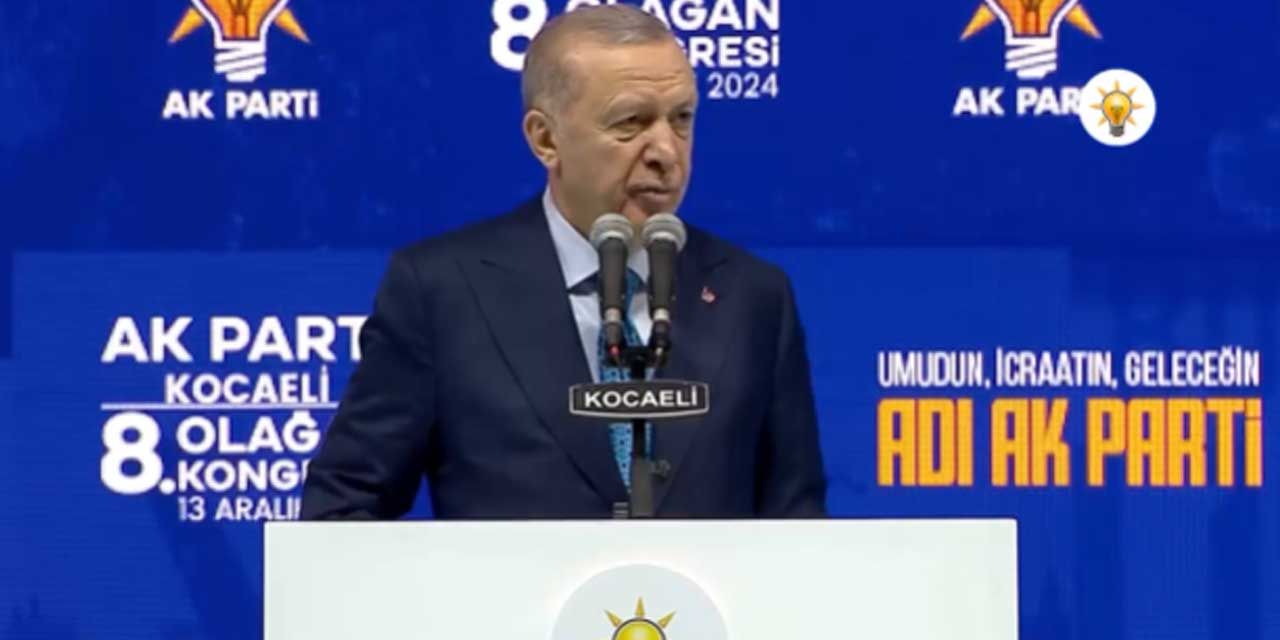 Cumhurbaşkanı Erdoğan Kocaeli'nden seslendi:"AK Parti'nin davası bir medeniyet davasıdır"
