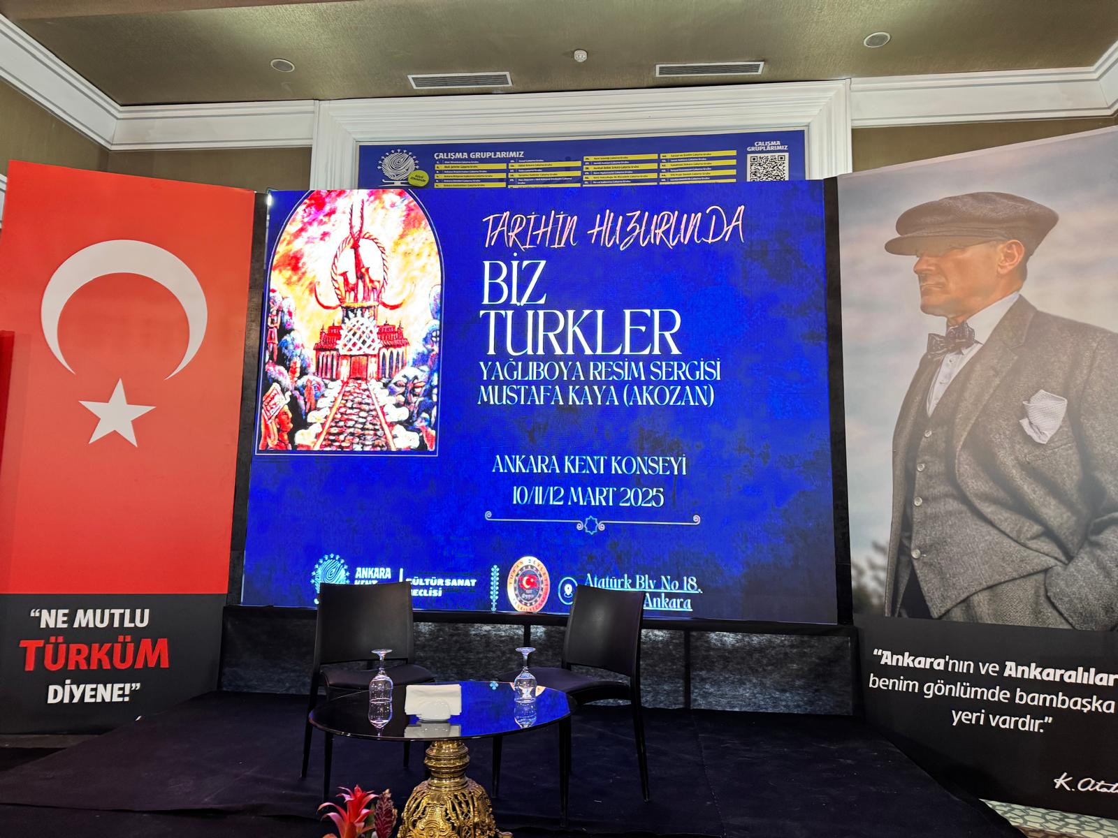 “Tarihin Huzurunda Biz Türkler” Resim Sergisi AKK’de açıldı - Birlik Haber Ajansı