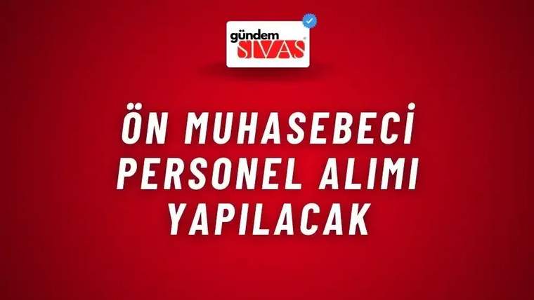 Kırmızı zemin üzerinde üstte gündem Sivas logosu, ortada beyaz büyük harflerle duyuru metni yer alıyor.