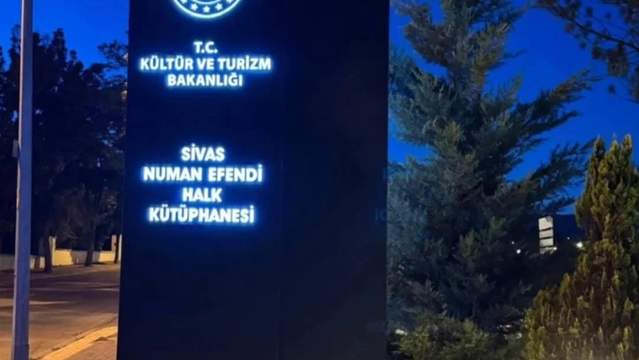Sivas'a Yeni Bir Kültür Merkezi: Numan Efendi Halk Kütüphanesi Açılıyor