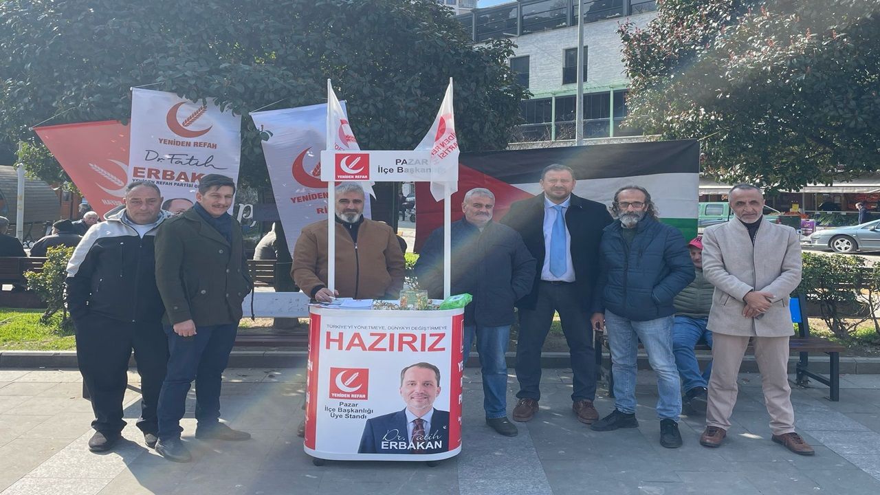 Yeniden Refah Partisi Pazar'da üye çalışmalarını sürdürüyor - Birlik Haber Ajansı