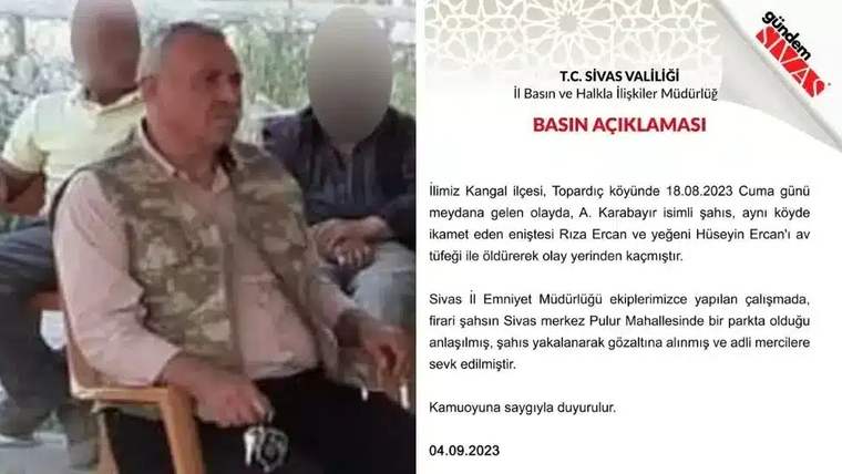 Bir adam, kamuflaj desenli yelek giymiş, bir sandalyede oturuyor.