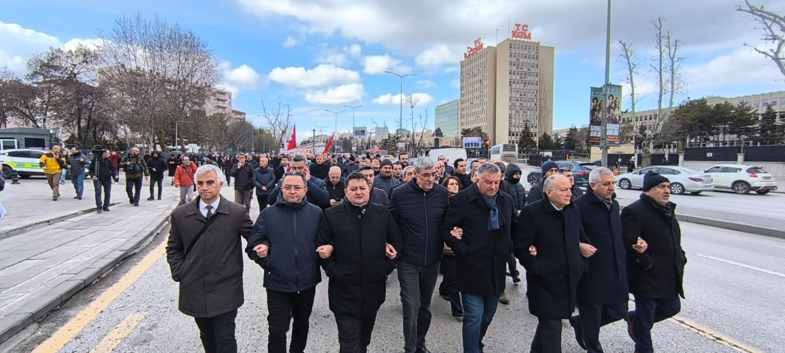 GMİS Yönetimi, Ankara'da Çayırhan işçilerinin yürüyüşüne katıldı - Birlik Haber Ajansı