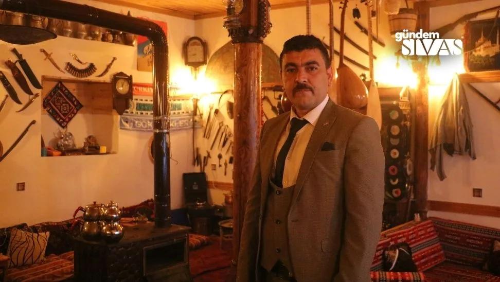 Sivas'ın Kültürünü Evinde Sergiliyor