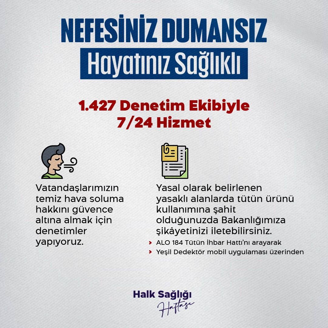 Sivas İl Sağlık Müdürlüğü, Tütün Kullanımına Karşı İhbar Kanallarını Duyurdu