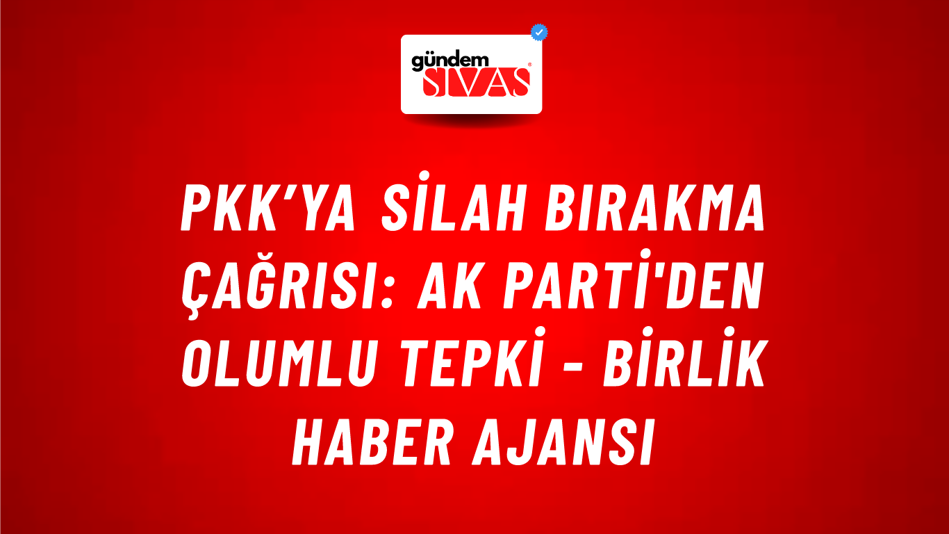 PKK’ya silah bırakma çağrısı: AK Parti'den olumlu tepki - Birlik Haber Ajansı