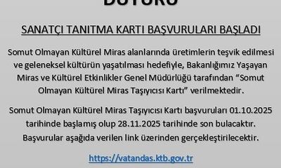 Sivas'ta Somut Olmayan Kültürel Miras Taşıyıcısı Kartı Başvuruları Başladı