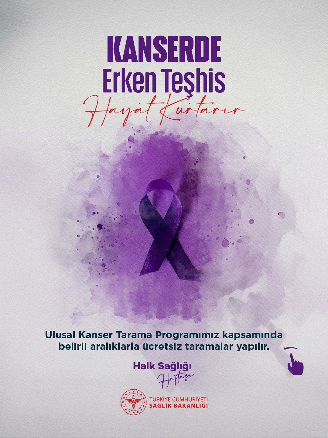 Mor sulu boya lekeleri üzerine yerleştirilmiş mor kurdele ve üst bölümde kırmızı el yazısı görülüyor.