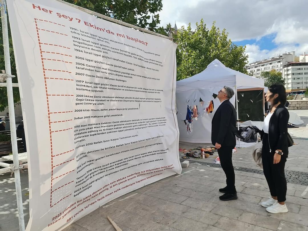 Sivas'tan Gazze'ye Anlamlı Destek: "Gazze Sokağı" Farkındalık Sergisi Açıldı