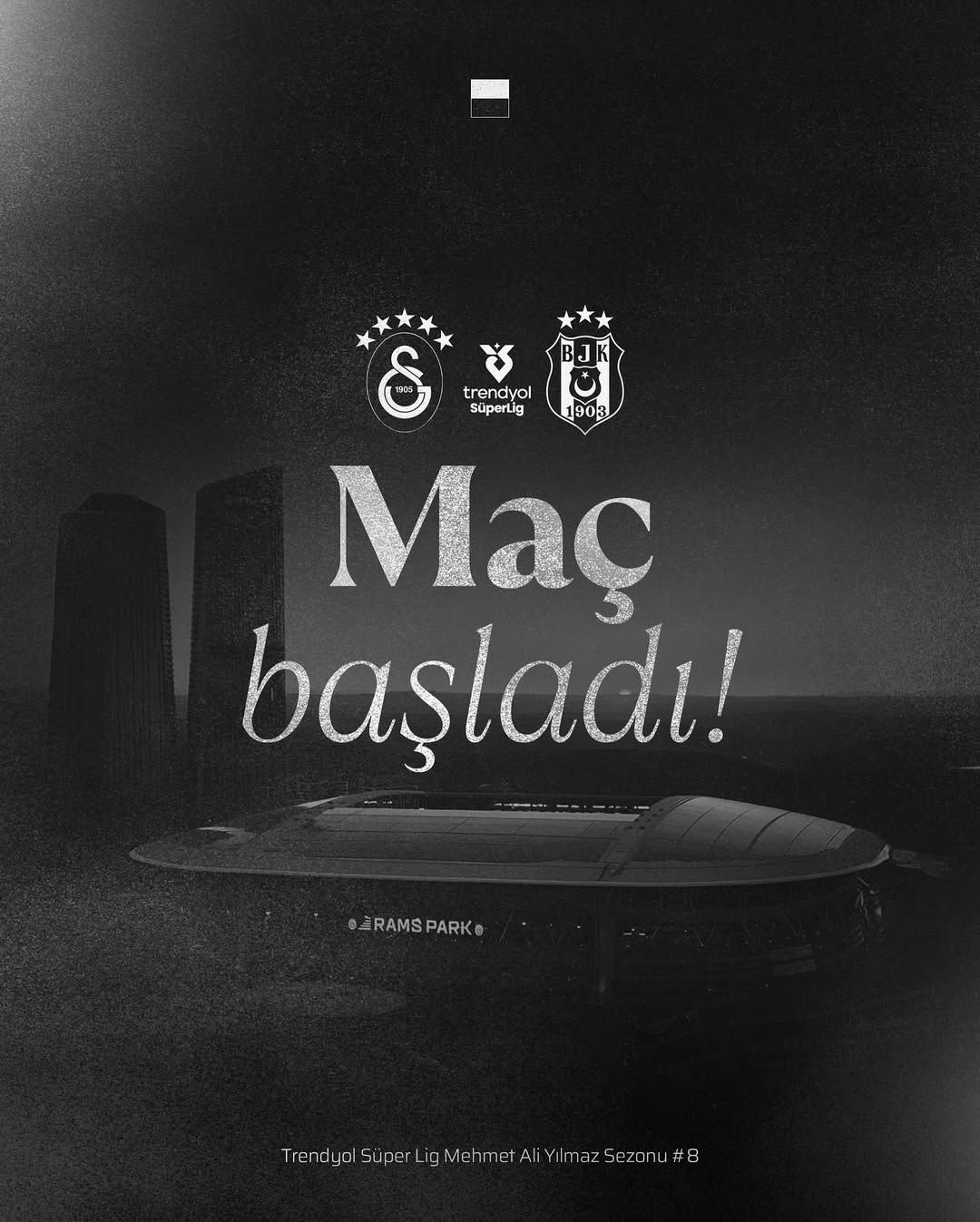 Beşiktaş Taraftarına Maç Başlangıcı Çağrısı: "Haydi Beşiktaş"