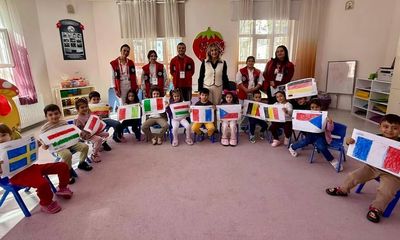 Sivas'ta Anaokulu Öğrencileri "Hello Europe" ile Kültürlerle Tanıştı