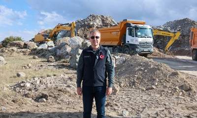 İlk sevkiyat Çerçideresi’ndeki yeni taş ocağından yapıldı